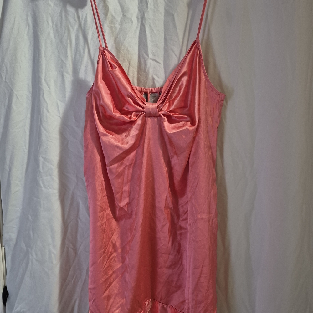Vintage Victoria's Secret Pink Satin Chemise